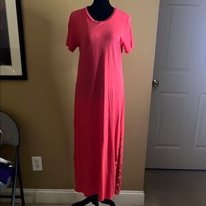 Elegant Pink Maxi Dress